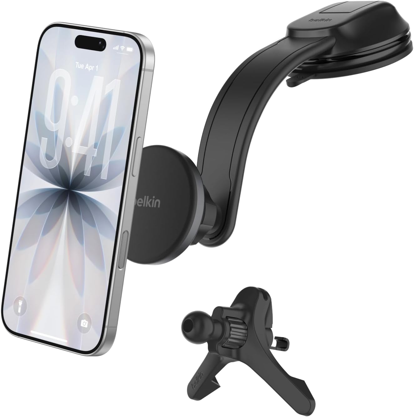 Belkin Wireless Car Charger ,Magnetic Car Vent Mont and Dash Mount