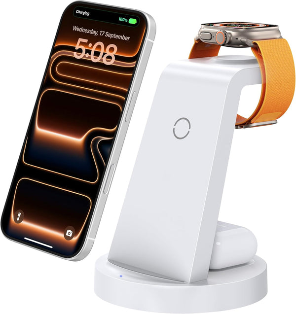 3 in 1 Charging Station for iPhone Wireless Charger for Apple
