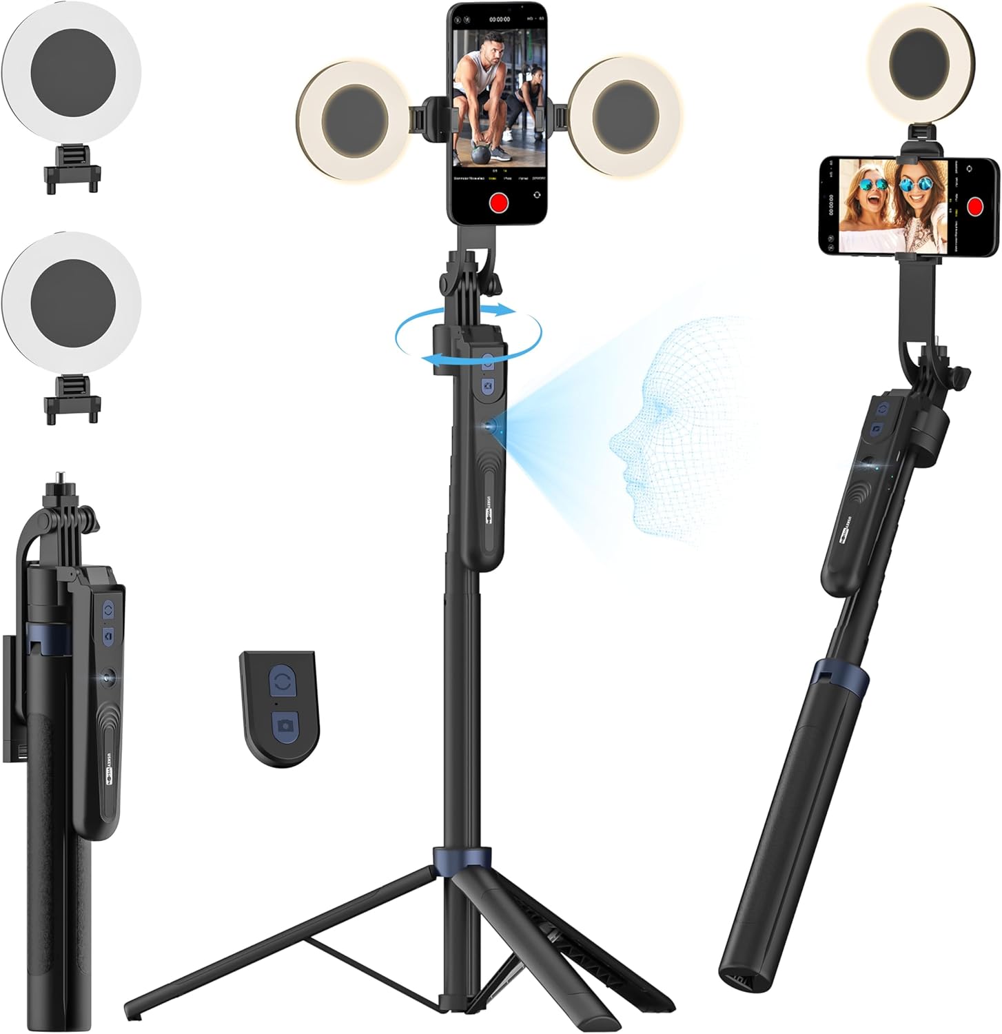 USKEYVISION Auto Face Tracking Tripod for Smartphones